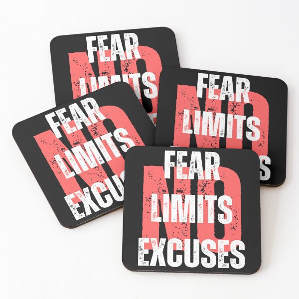 Item preview, No Fear No Limits No Excuses - Motivation  designed and sold by Gilyglo.