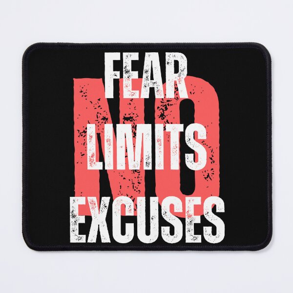 Item preview, No Fear No Limits No Excuses - Motivation  designed and sold by Gilyglo.
