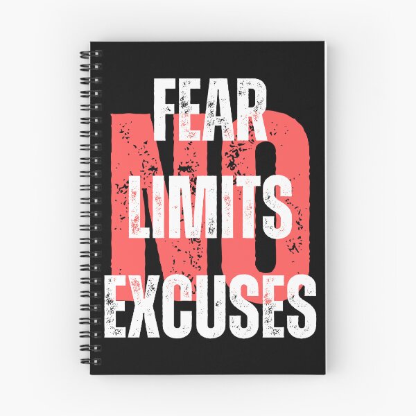 Item preview, No Fear No Limits No Excuses - Motivation  designed and sold by Gilyglo.