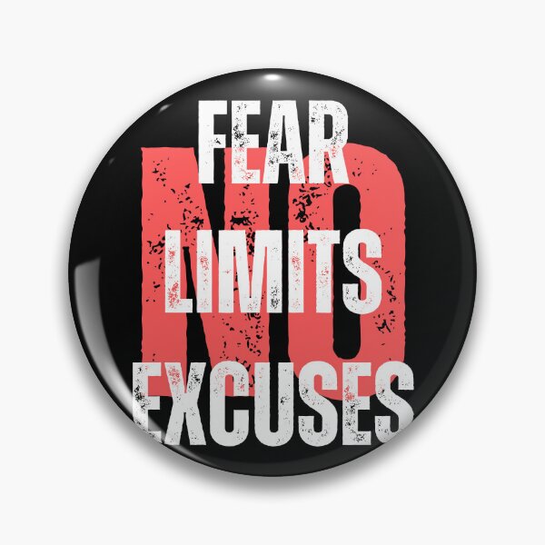 Item preview, No Fear No Limits No Excuses - Motivation  designed and sold by Gilyglo.