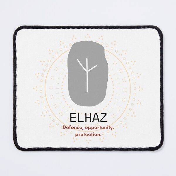 Item preview, Elhaz - The Protection Rune designed and sold by WrenCemetery.