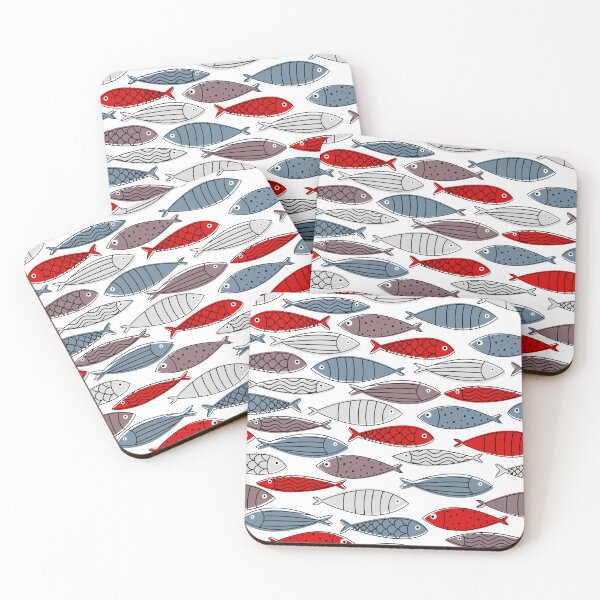 Item preview, doodle textured fishes designed and sold by Olyanazh.