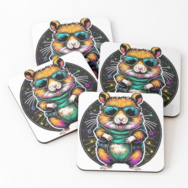 Item preview, Cute Hamster Dancing | Raver Hamster | Groovy Pets designed and sold by FridayArtStudio.