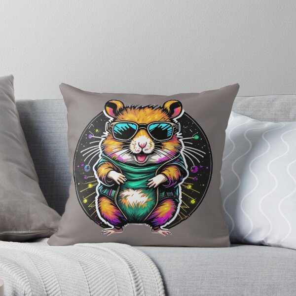 Item preview, Cute Hamster Dancing | Raver Hamster | Groovy Pets designed and sold by FridayArtStudio.