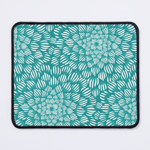 Item preview, Succulent Doodle Mandala Print - Turquoise designed and sold by TigaTiga.
