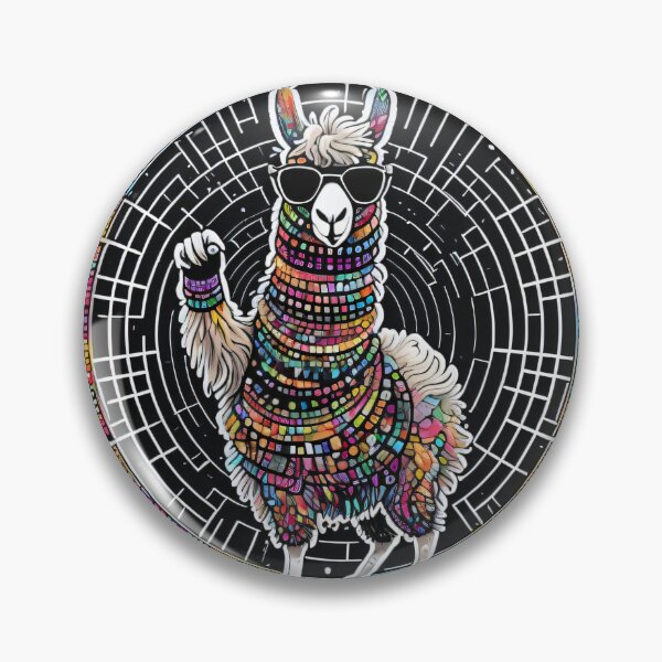 Artikelvorschau, Cute Llama Dancing | Raver Llama | Groovy Pets entworfen und verkauft von FridayArtStudio.