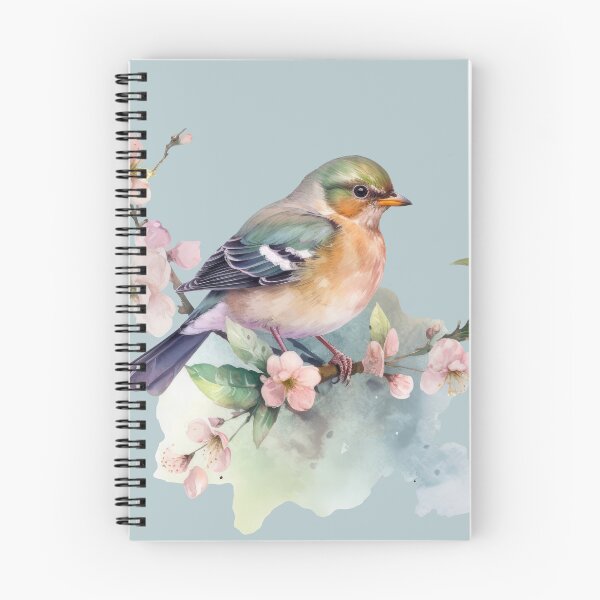 Item preview, Tiny Finch on a Twig - Watercolor Art designed and sold by KOTOdesign.