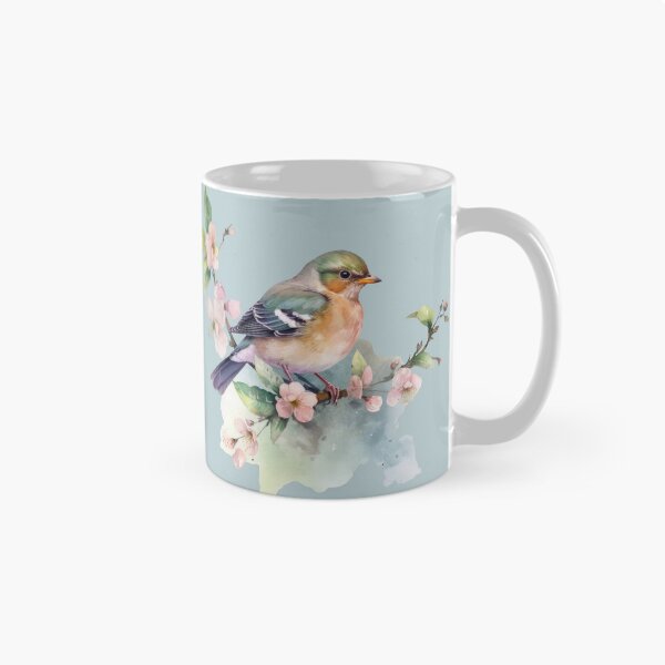 Item preview, Tiny Finch on a Twig - Watercolor Art designed and sold by KOTOdesign.