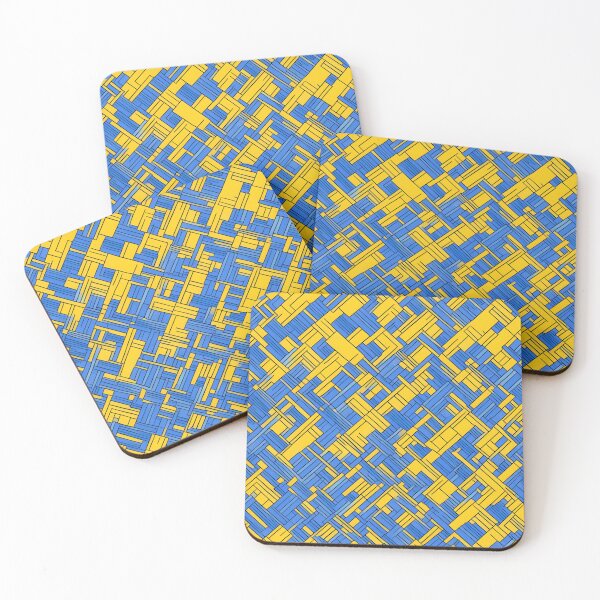 Item preview, blue yellow abstraction modern  designed and sold by jkrphoto.