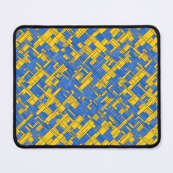 Item preview, blue yellow abstraction modern designed and sold by jkrphoto.