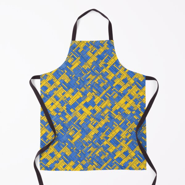 Item preview, blue yellow abstraction modern designed and sold by jkrphoto.