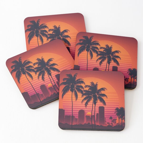 Item preview, Synthwave Miami designed and sold by Nightarcade.