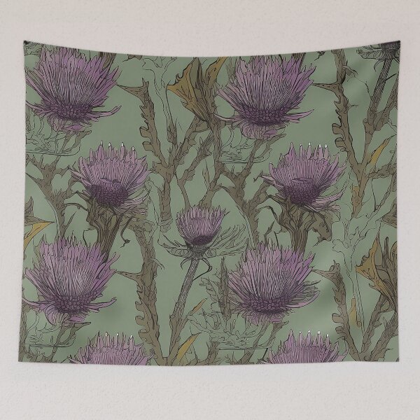 Item preview, Thistle print designed and sold by Rimages.