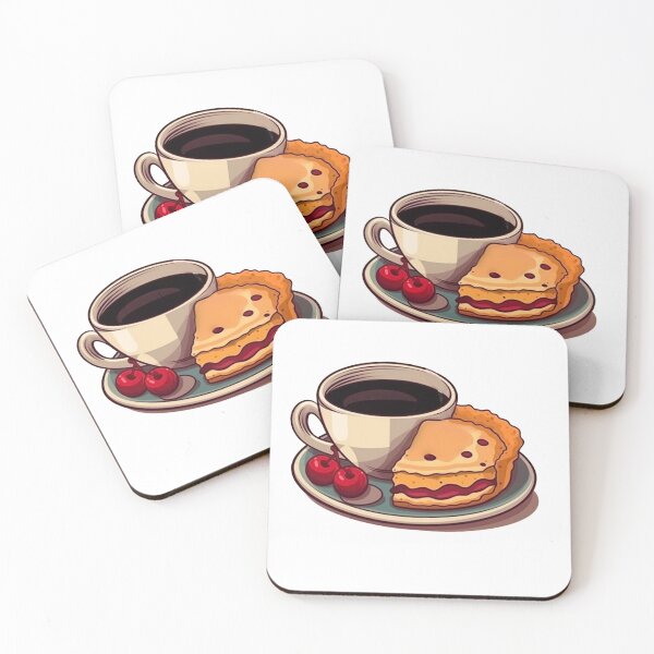 Item preview, Coffee and Cherry Pie designed and sold by WizzyStickers.