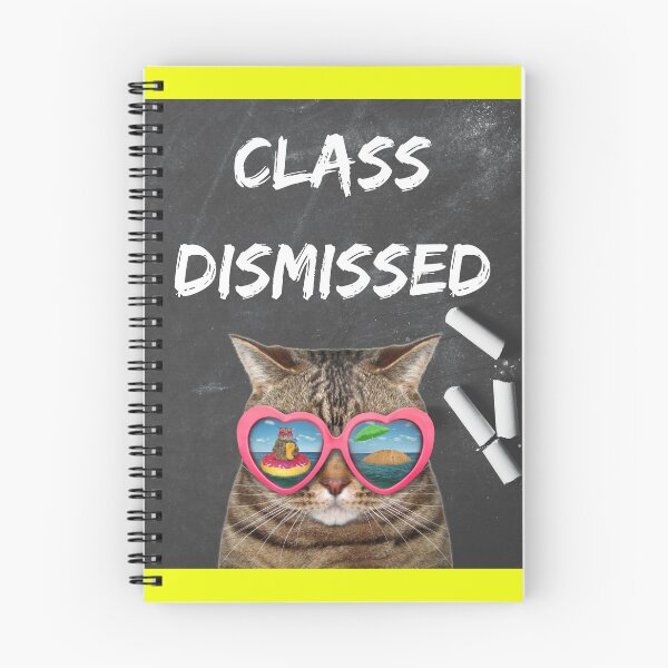 Item preview, School's Out! Teacher Cat Class Dismissed Chalk Black Board - Vacation Sunglasses Shades End of School Year - For Teachers & Students who love Cats! designed and sold by Ceramic Scripture.