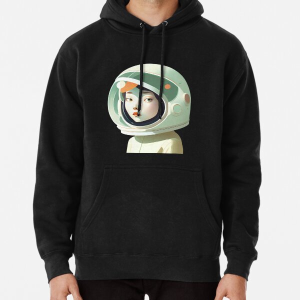 Cute Astronaut Girl | Space Traveler Pullover Hoodie