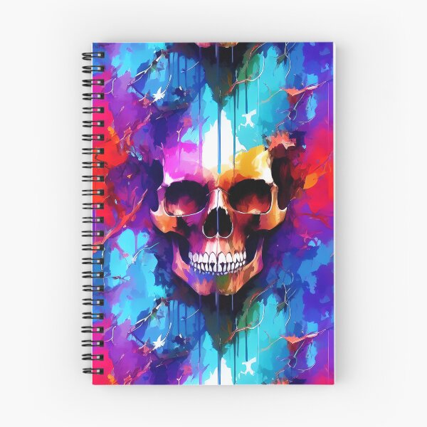 Artikelvorschau, Abstrakter Totenkopf-Muster-Aquarell-Spritzer entworfen und verkauft von Infinitelypink.