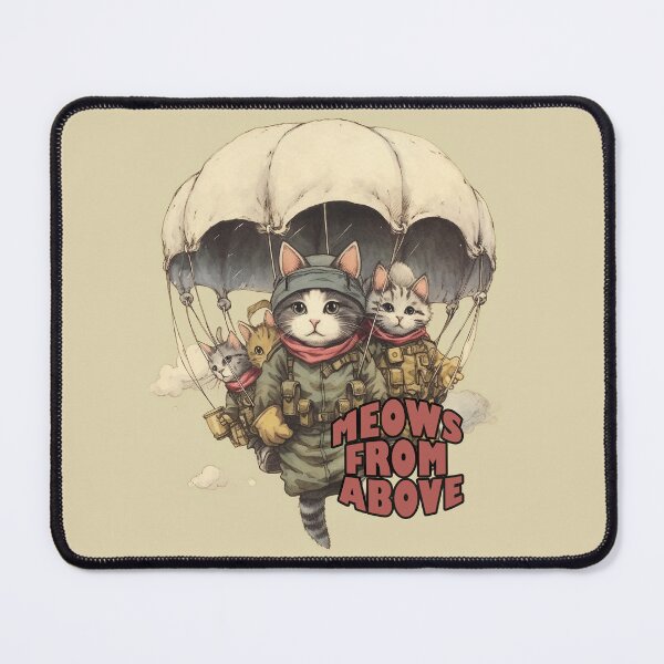Item preview, Kitten Paratroop Brigade designed and sold by FlameOwlDesign.