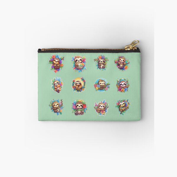 Item preview, Adorable Sloths Hanging On Branches **Choose Large Stickers Pack or Magnets!** designed and sold by AdiRemba.