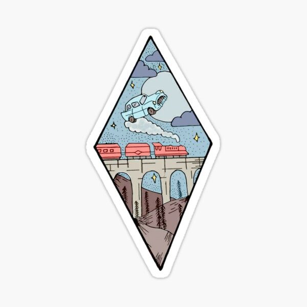 triangle Sticker for Sale by RAVACO