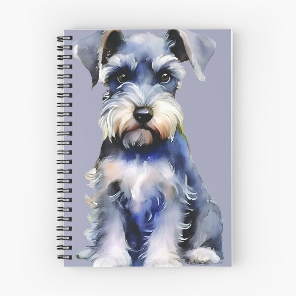 Artikelvorschau, Aquarell Zwergschnauzer entworfen und verkauft von Caros-Lines.