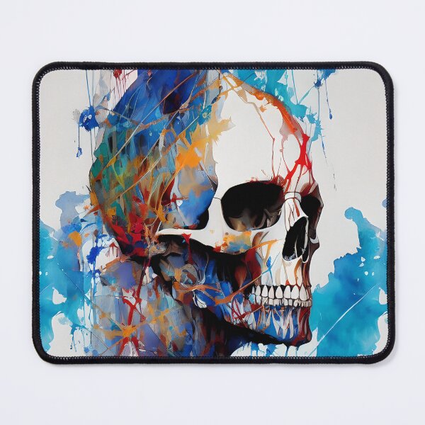 Item preview, Abstract Skull Pattern Water Color Splash #2 designed and sold by Infinitelypink.