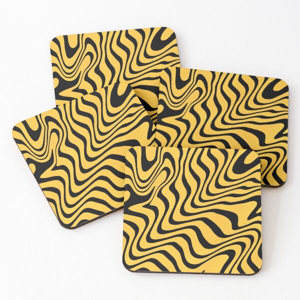Item preview, Stripe pattern in black and yellow designed and sold by AnnabellaRh.