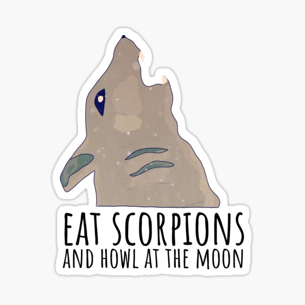 Item preview, Eat scorpions and howl at the moon- funny mouse howling - perfect gift for mouse owner designed and sold by Cool Stuff Galore.