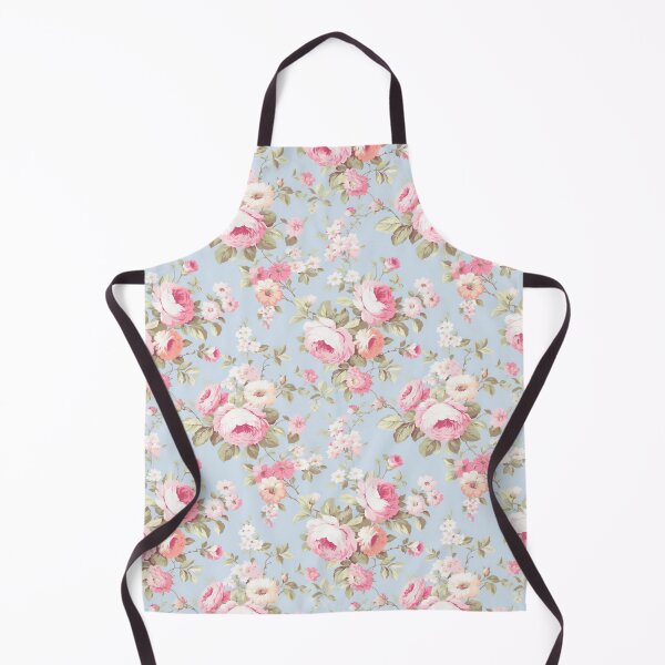 Item preview, Rose flowers pattern on blue background, pastel, color designed and sold by Arti_choke.