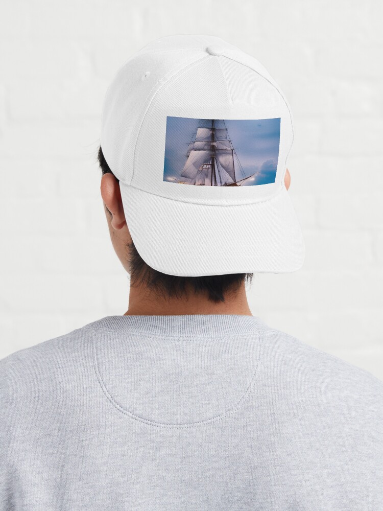 Thumbnail 4 of 7, Cap, Sailing Ship in Full Sail designed and sold by LenCarol.