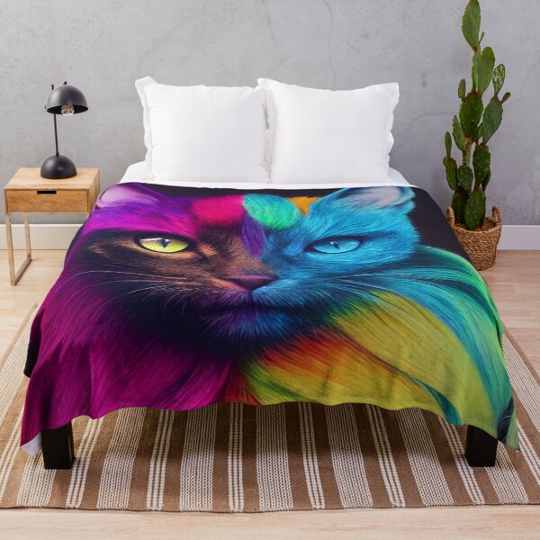 Artikelvorschau, Bella, die bezaubernde Regenbogen Katze entworfen und verkauft von Pixelboys.