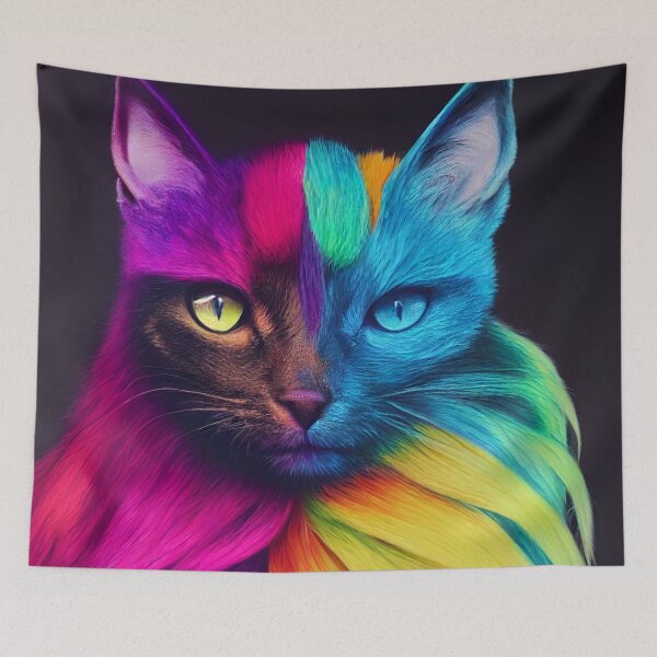 Item preview, Bella, the adorable rainbow cat designed and sold by Pixelboys.