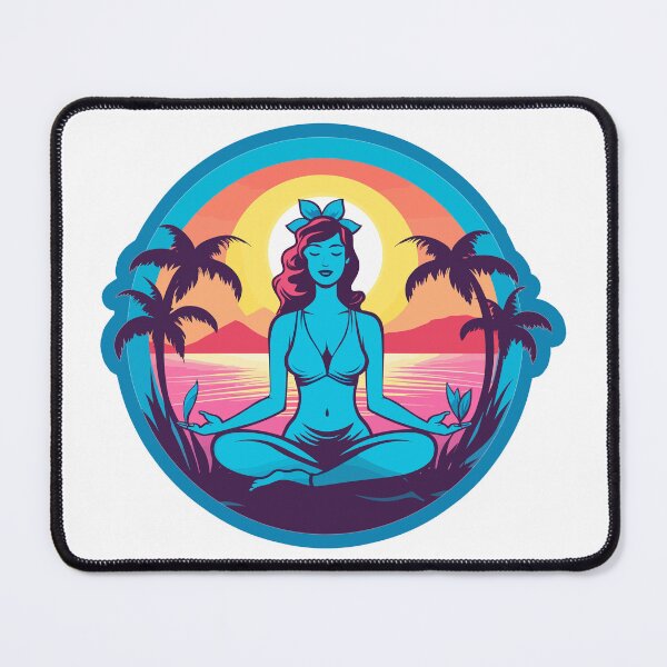 Item preview, Yoga For A Hot Summer Day, Artwork only designed and sold by ZenHorn.