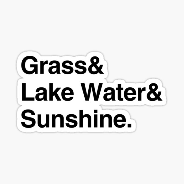 Item preview, Grass & Lake Water & Sunshine designed and sold by DashboardLights.