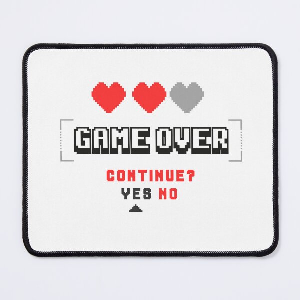 Item preview, Game over. Continue ? designed and sold by Nerdesigns  - www.linkit.blog.