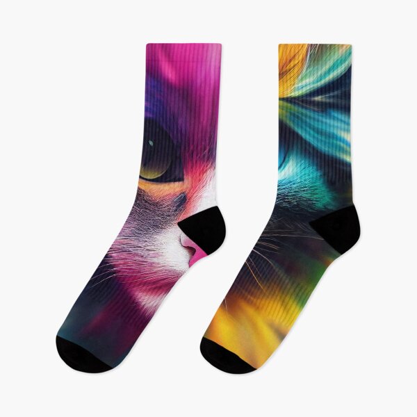 Item preview, House tiger Luna, the colorful rainbow cat designed and sold by Pixelboys.