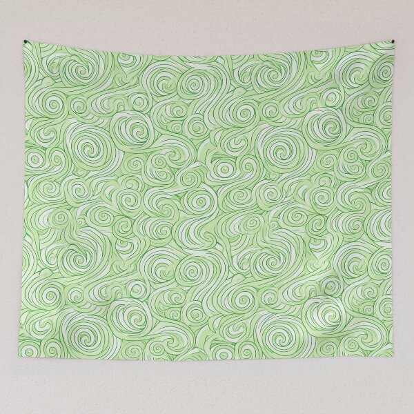 Item preview, Green Pastel Swirl Seamless Pattern designed and sold by Abigail Robichaud.