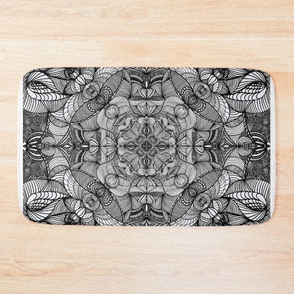 Item preview, Mandala zen tangle black and white.  designed and sold by Artwork-LCR.