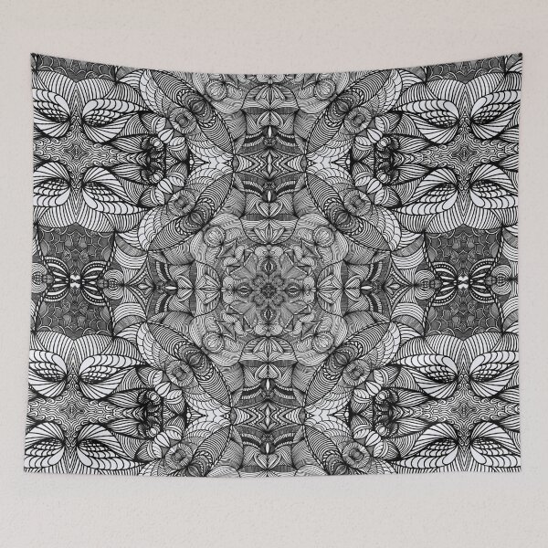Item preview, Mandala zen tangle black and white.  designed and sold by Artwork-LCR.