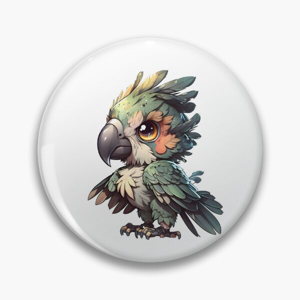 Item preview, Chibi Green Parrot designed and sold by ToxicDisign.