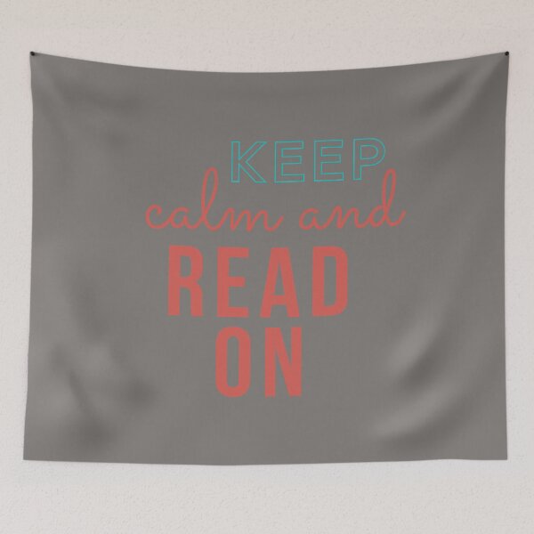 Item preview, Keep Calm and Read On Gray designed and sold by Susan Link.