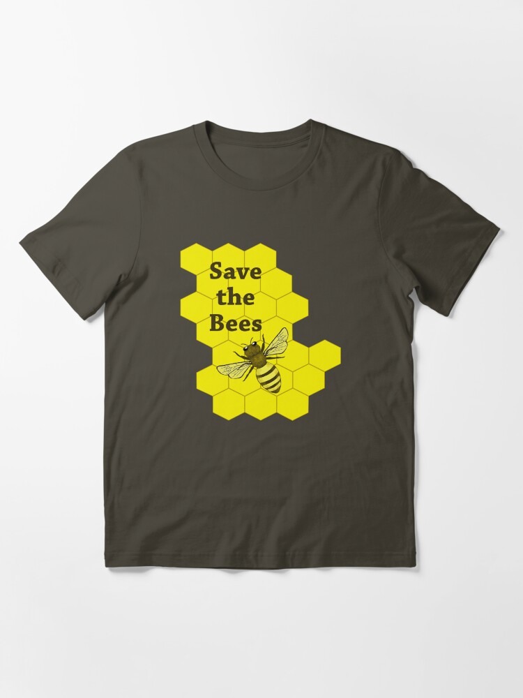 Alternate view of Save the Bees Essential T-Shirt