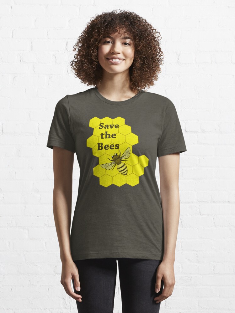Alternate view of Save the Bees Essential T-Shirt