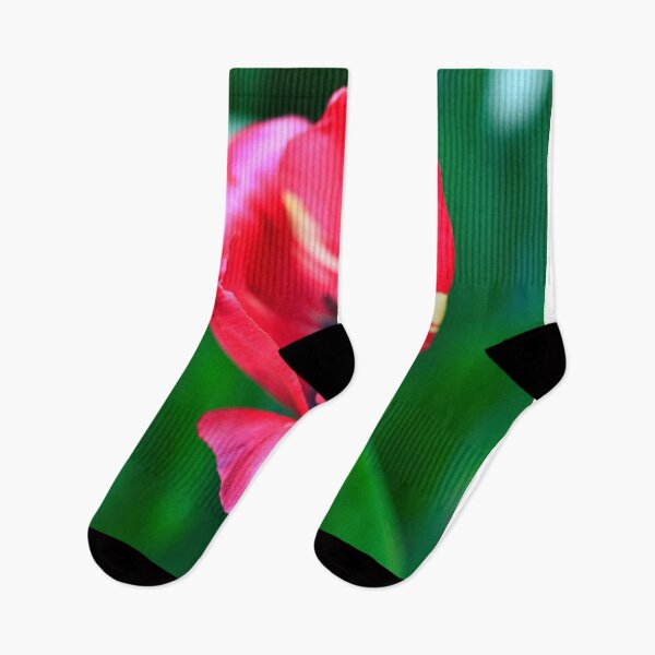 Item preview, Pink tulip on nature background designed and sold by olena2552.