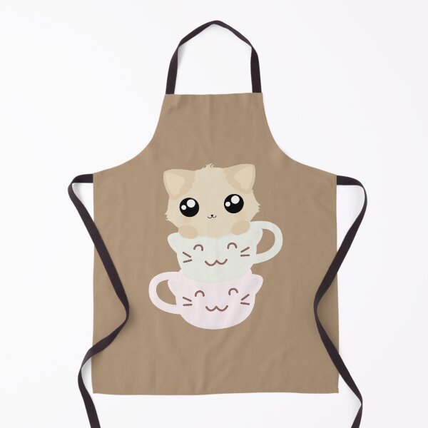 Item preview, Kawaii Cat In A Coffee Cup hand drawing Cute Kitten Cup Design designed and sold by Lilypad Shop.