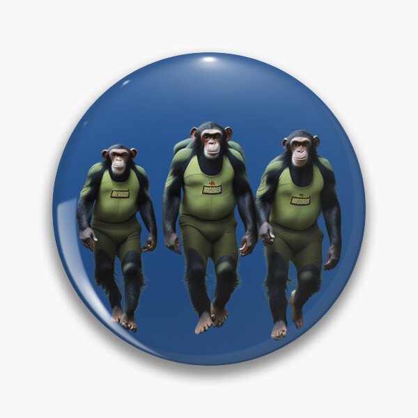 Item preview, three chimpanzes walking design designed and sold by krishana3d.