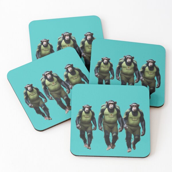 Item preview, three chimpanzes walking design designed and sold by krishana3d.