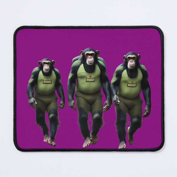 Item preview, three chimpanzes walking design designed and sold by krishana3d.