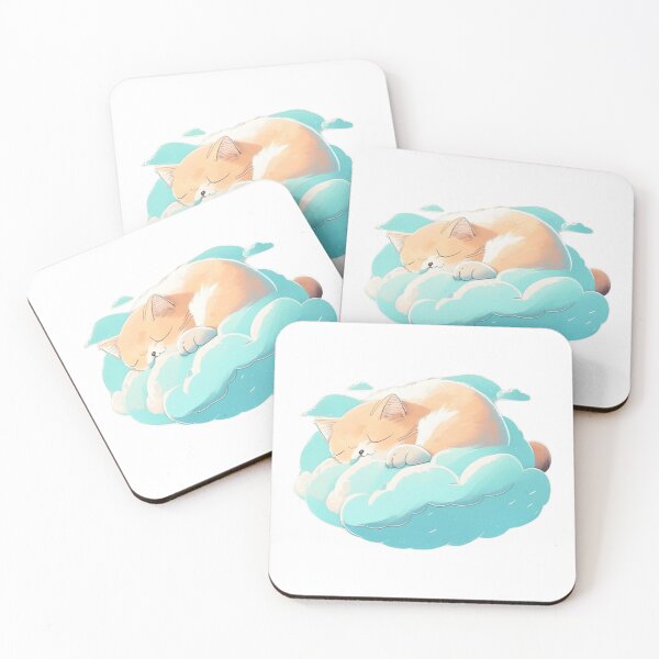 Item preview, Pastel cat sleeping - cute designed and sold by Lukaszmiszcz.