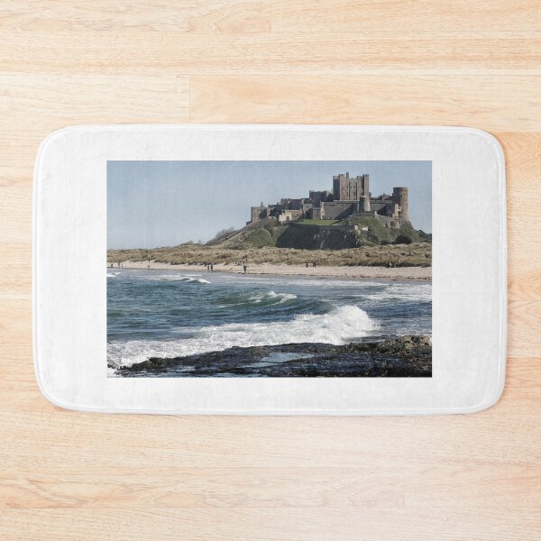 Item preview, Waves coming ashore near Bamburgh Castle, Northumberland, UK designed and sold by Richard Flint.